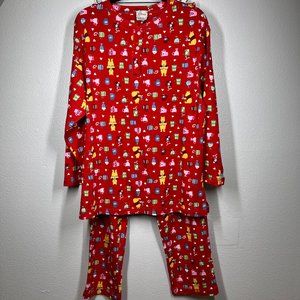 Vintage Disney Store Women's Winnie the Pooh 2pc Pajamas Set M